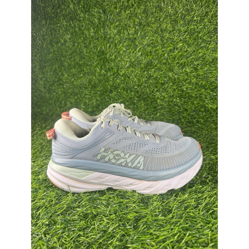 Hoka One One Bondi 7 1110519 BFBG Women Running Shoes Blue SIZE 8